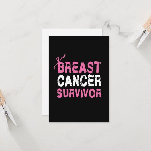 乳がんを克服した認識度 カード (正面/裏面インサイチュ)