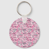 乳がんを克服した認識度 キーホルダー (正面)