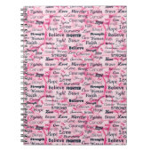 乳がんを克服した認識度 ノートブック (正面)