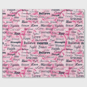 乳がんを克服した認識度 ラッピングペーパー (フラット)