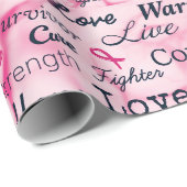 乳がんを克服した認識度 ラッピングペーパー (ロールコーナー)