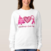 乳がんを克服した醜いクリスマスセーター スウェットシャツ (正面)