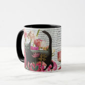 乳がんを克服した黒猫ヒーリングスリープ マグカップ (正面左)