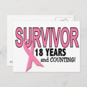 乳がんを克服した18年と数え年 ポストカード (正面/裏面)