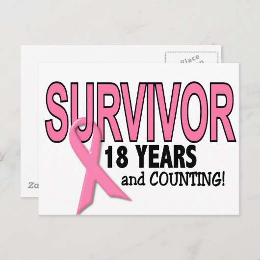 乳がんを克服した18年と数え年 ポストカード (正面/裏面)