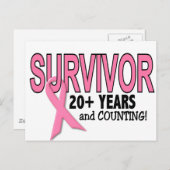乳がんを克服し、20年以上数え続ける ポストカード (正面/裏面)