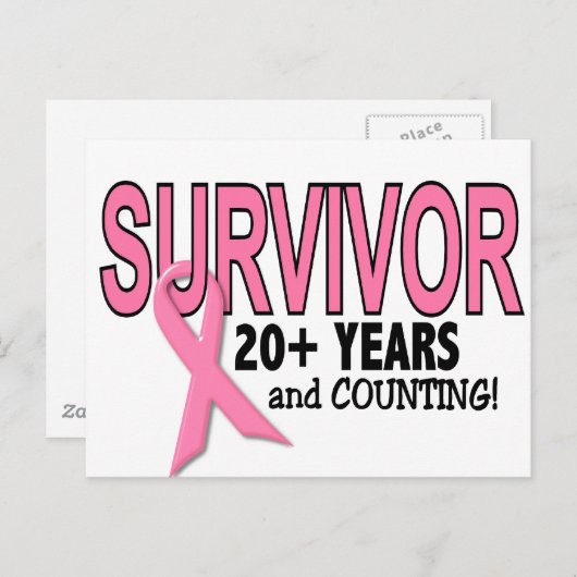 乳がんを克服し、20年以上数え続ける ポストカード (正面/裏面)