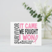 乳がんを克服来して私は勝った ポストカード (スタンド正面)