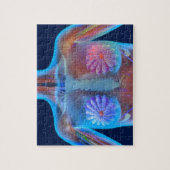 乳がんを表すコンピューターのアートワーク、 ジグソーパズル (縦)