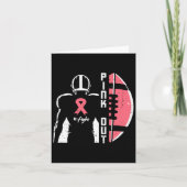 乳がんアメリカンフットビルピンクアウト認識度 カード (正面)