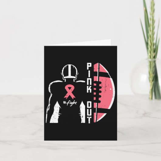 乳がんアメリカンフットビルピンクアウト認識度 カード (正面)