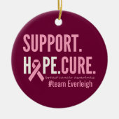 乳がんカスタムオーナメント セラミックオーナメント (正面)