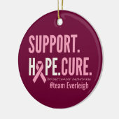 乳がんカスタムオーナメント セラミックオーナメント (左)