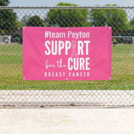 乳がんカスタムバナー屋外ピンク記号 横断幕