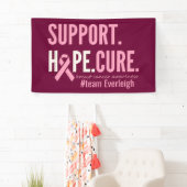 乳がんカスタム名パーソナライズされたのバナー記号 横断幕 (インサイチュ)