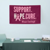 乳がんカスタム名パーソナライズされたのバナー記号 横断幕 (トレードショー)