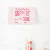 乳がんカスタム名パーソナライズされたバナー 横断幕 (インサイチュ)