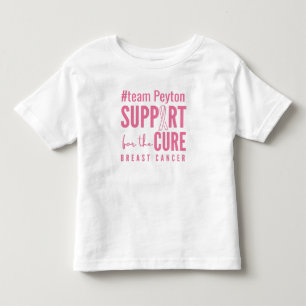 乳がんカスタム支持性乳房Tシャツ トドラーTシャツ