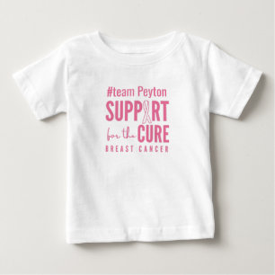 乳がんカスタム支持治癒ベビーTシャツ ベビーTシャツ