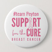 乳がんカスタム#team名サポートボタン 缶バッジ (正面)
