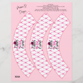 乳がんカップケーキラッパーのための応援 (正面)