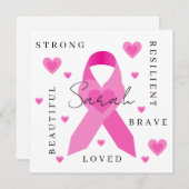 乳がんカード 招待状 (正面/裏面)