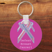 乳がんキーチェーンを倒す キーホルダー (正面)