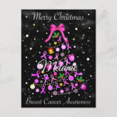 乳がんクリスマスツリー ポストカード (正面)