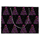 乳がんクリスマスツリー ラージペーパーバッグ (裏面)