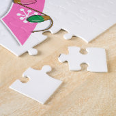 乳がんクリスマスライトリボン ジグソーパズル (側面)