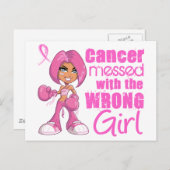 乳がんコンバットガール1 ポストカード (正面/裏面)