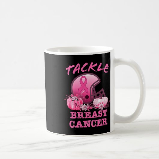 乳がんサッカー乳がん患者に取り組む コーヒーマグカップ (右)