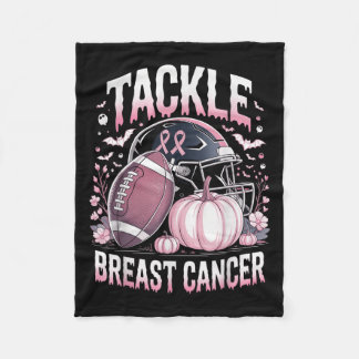 乳がんサッカー乳がん患者に取り組む フリースブランケット