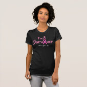 乳がんサバイバー 決して諦めない Tシャツ (正面フル)