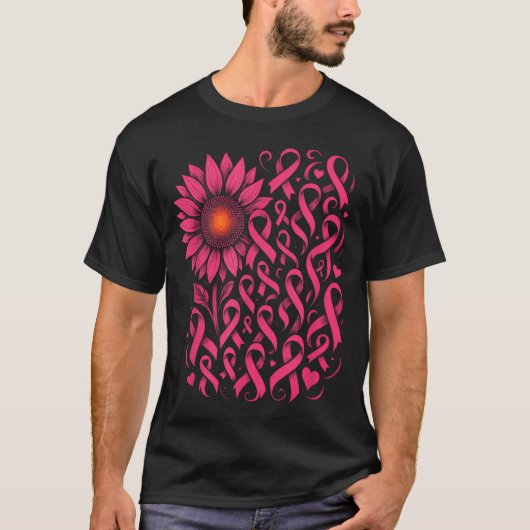 乳がんサポートフラワー Tシャツ (正面)