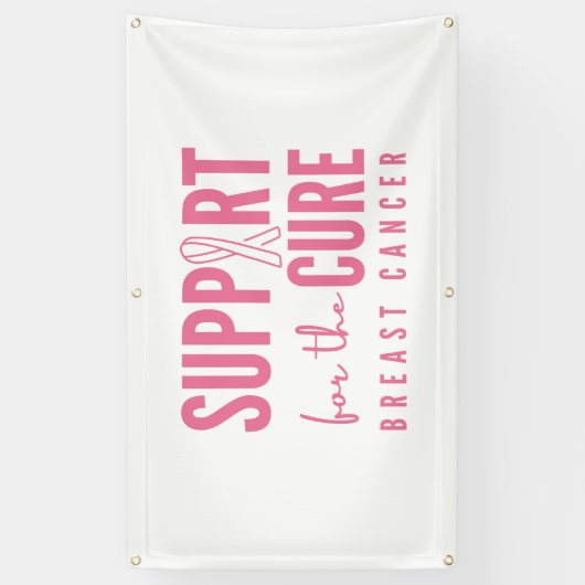 乳がんサポート治療バナー屋外サイン 横断幕 (縦)