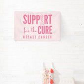 乳がんサポート治療ピンクのバナーの大きな徴候 横断幕 (インサイチュ)