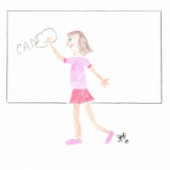 乳がんサポート – ありがとう…カードを拭く カード