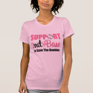 乳がんサポート 二塁 Tシャツ