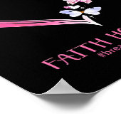 乳がんシャツ1 ポスター (角)