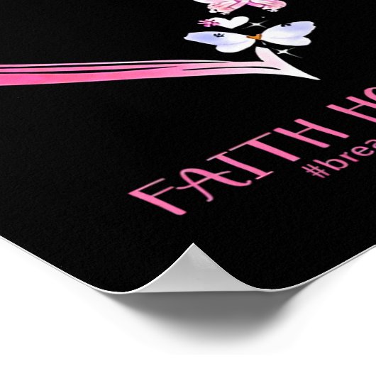 乳がんシャツ1 ポスター (角)