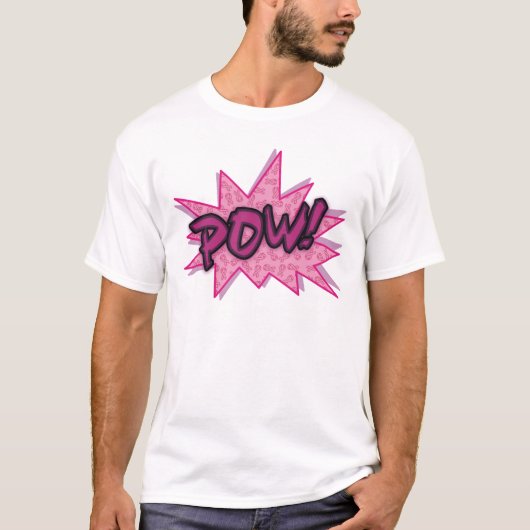 乳がんスーパーヒーロー Tシャツ (正面)
