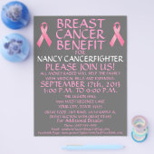 乳がんチャリティーイベントフライヤー チラシ (シングル)