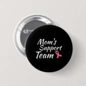 乳がんデザインMomsサポートチーム認識度M 缶バッジ (正面&裏面)