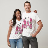 乳がんハロウィンゴーストボホ Tシャツ (ユニセックス)