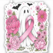 乳がんハロウィーン幽霊ボホ シール (正面)