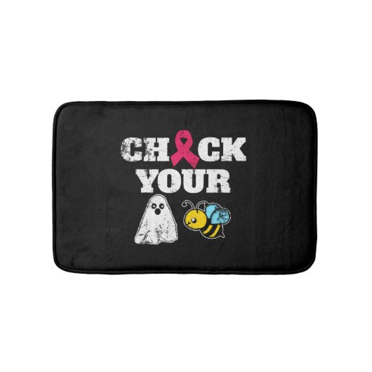 乳がんハロウィーン バスマット (正面)