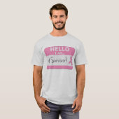 乳がんハロー私は生存者 Tシャツ (正面フル)