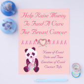 乳がんパンダ熊 チラシ (シングル)