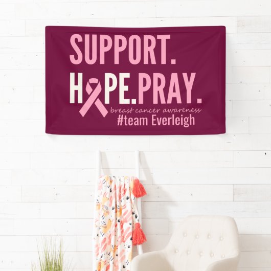 乳がんパーソナライズされたバナー標識 横断幕 (インサイチュ)